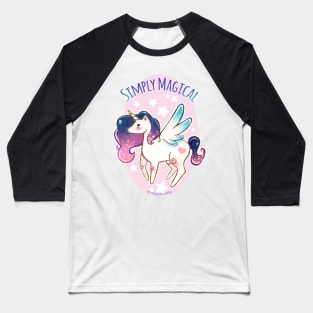 Princess Unicorn: 'Simply Magical' Baseball T-Shirt